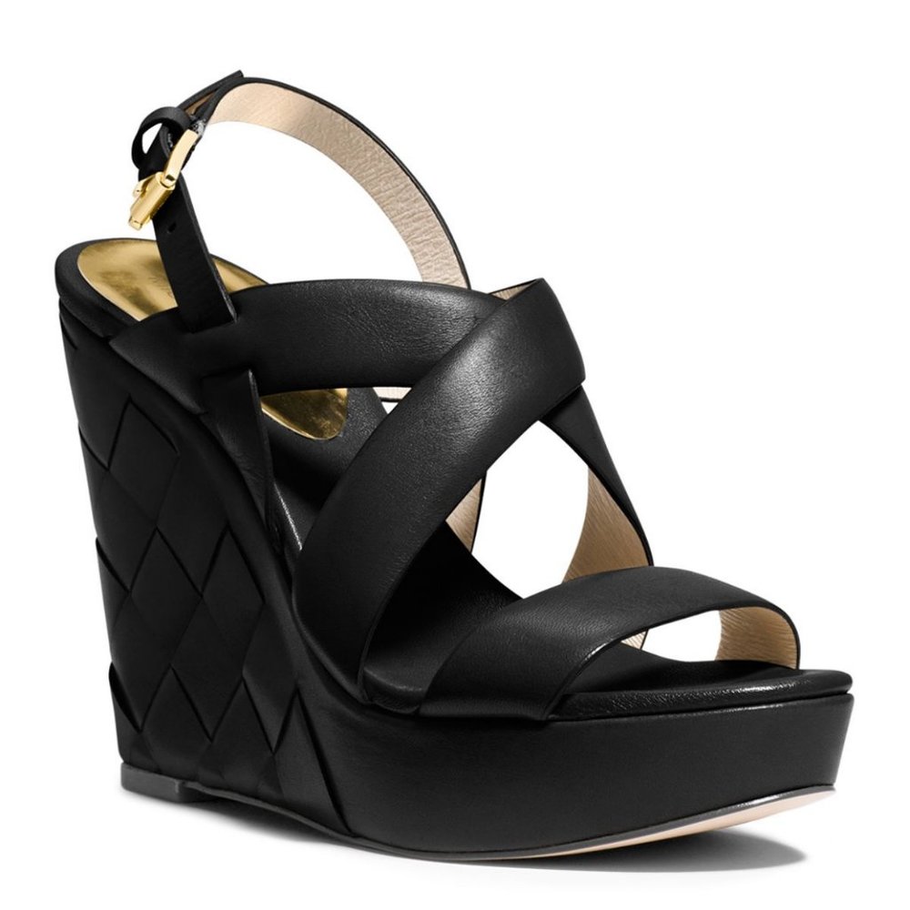 Michael Kors Platform Wedge Sandal - Bennet Braided  size 7M